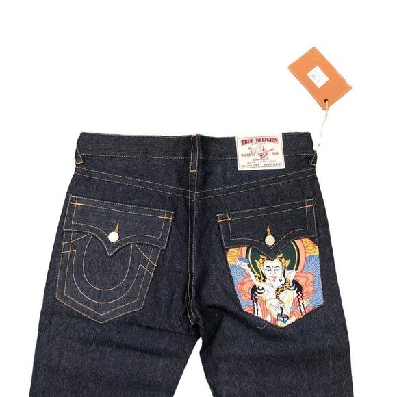 Brand New Vintage True Religion Embroidered Jeans Size 36 JOEY - Picture 2 of 14